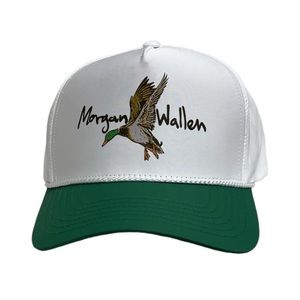 COPY - Brand new Morgan Wallen Baseball Duck Rope Hat Green White